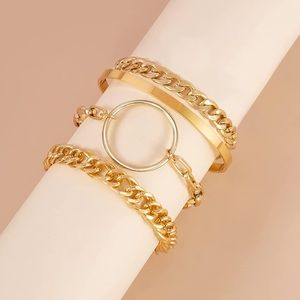 Link Chunky Bracelets 14K Gold